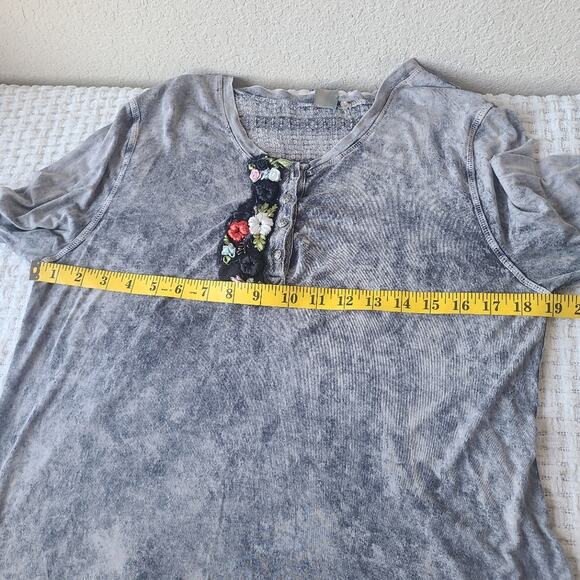 Aratta Silent Journey Embroidered Long Sleeve Top Women's Size M - Picture 8 of 13